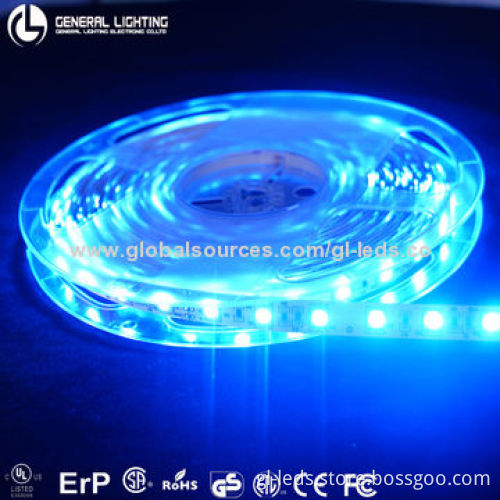 5050 RGB 24V DC LED Flexible Strip with Built-in Constant Current IC, Long Lifespan